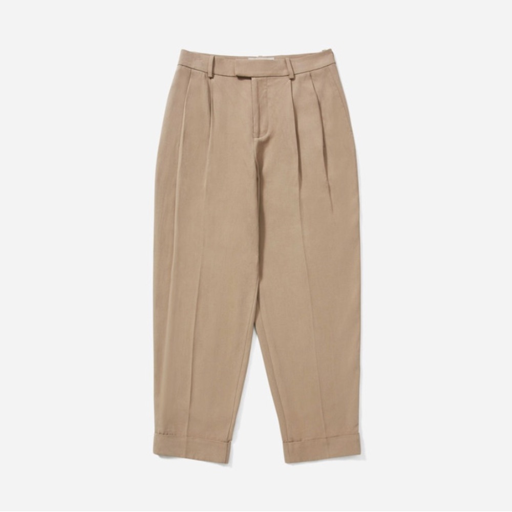 *SOLD* Everlane Put Together Pleat Pant in taupe